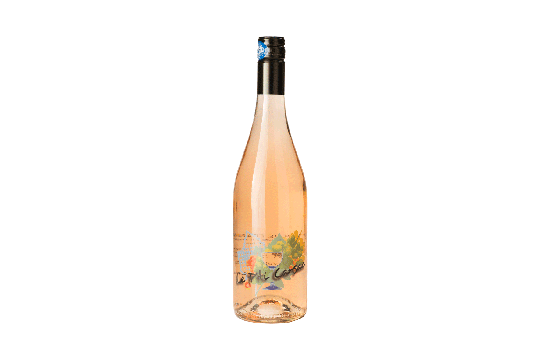 Bouteille de vin rosé p'ti Carsac des vignobles de Carsac